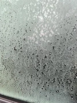 Ice on Car Window Stock Photos