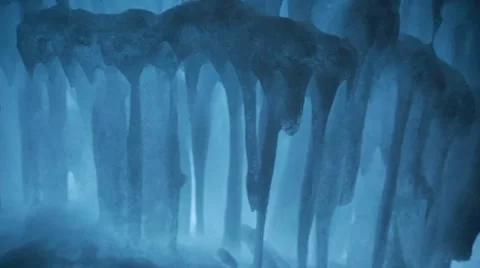 Ice castle art Stock Footage 35802431