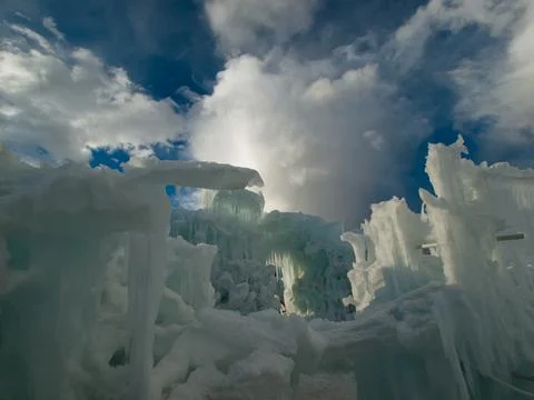 Ice Castles Stock Photos