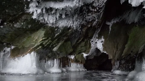 Ice Cave 021 Stock Footage 152241608