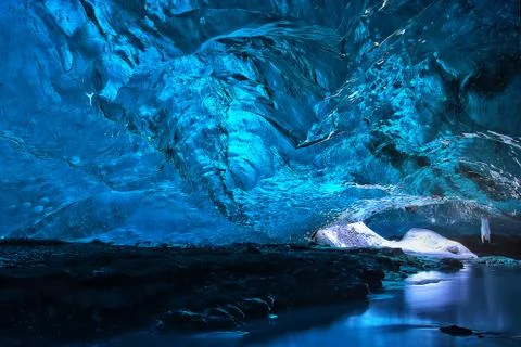 Ice cave Stock Photos