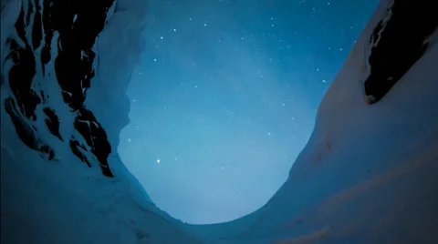 Ice cave star trail timelapse 스톡 동영상 36300645