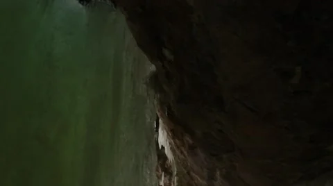 Ice cave tilt down Video stock 40634399