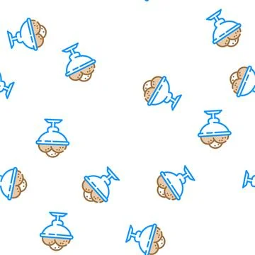 Ice chocolate vector seamless pattern Illustration