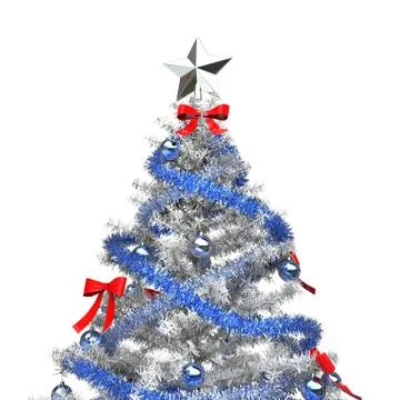 Ice Christmas Tree Stock Illustration