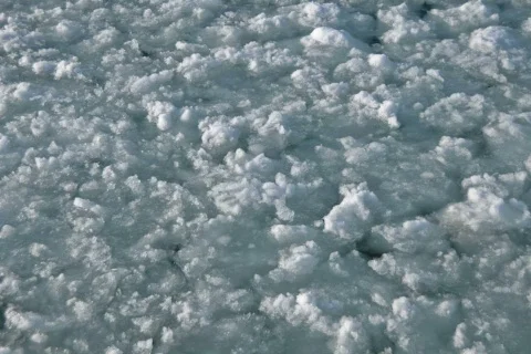 Ice chunks on lake. dv Stock Footage 329864