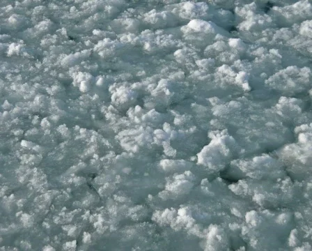 Ice chunks on lake. pal Stock Footage 329267