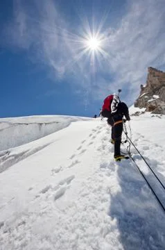 Ice climber Stock Photos