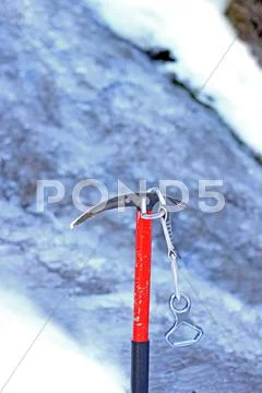 Ice climbing equipment Stock Photos