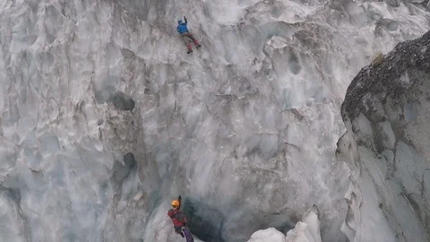 Ice climbing Stock Footage 115727431