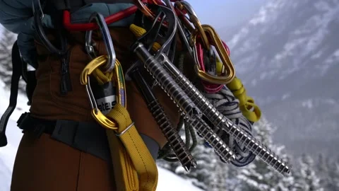 Ice Climbing Gear Stock Footage 167927810