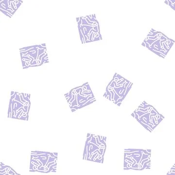 Ice climbing glyph seamless pattern Stock Illustration