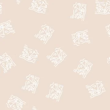 Ice climbing line seamless pattern Stock Illustration