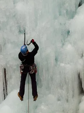 Ice Climbing Stock Photos