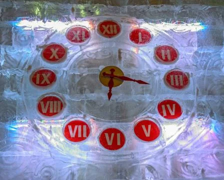 Ice clock Stock Photos
