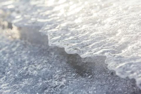 Ice close-up texture Stock Photos