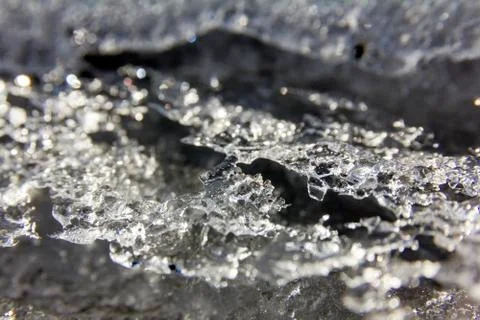 Ice close-up texture Stock Photos