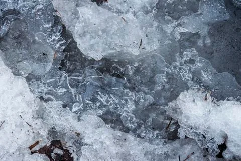 Ice closeup Stock Photos