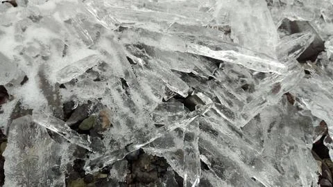 Ice closeup Stock Photos