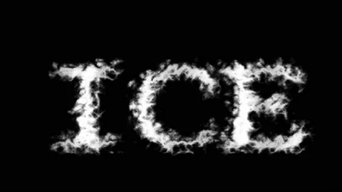 Ice cloud text effect black isolated background Stock-Footage 138722002