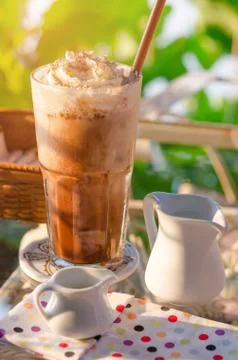 Ice coffee in glass Stock-Fotos