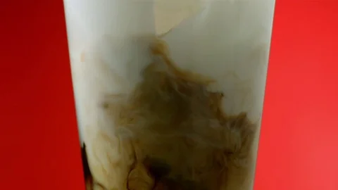  Ice Coffee with ice cube Stock-Footage 81799438