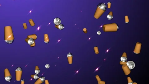 Ice coffee particle loop animation Stock Footage 168005496