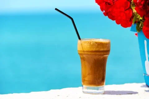 Ice coffee. Stock Photos