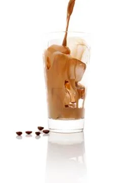 Ice coffee. Stock Photos