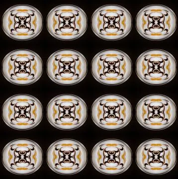 Ice coffee seamless pattern background Stock Illustration