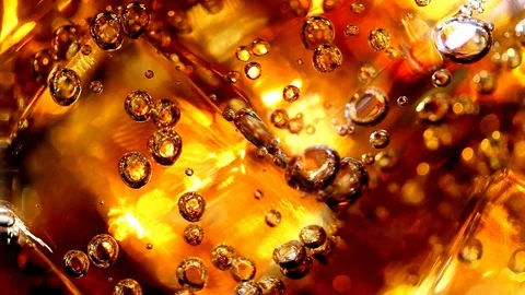Ice cola in and bubbles background Stock Footage 104518411