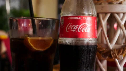 Ice Cold Coca Cola In Palermo Sicily Stock Footage 130192605
