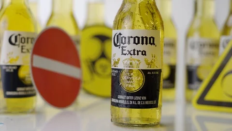 Ice Cold Corona Biohazard Stock Footage 126156157