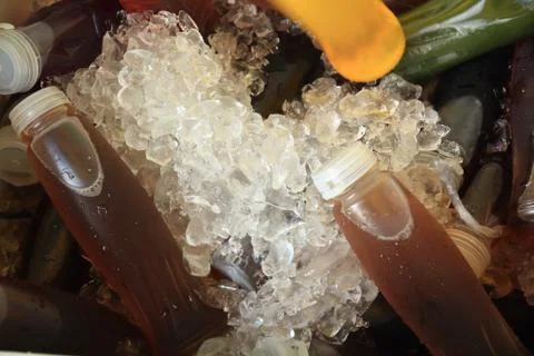 Ice cold juice. Stock Photos