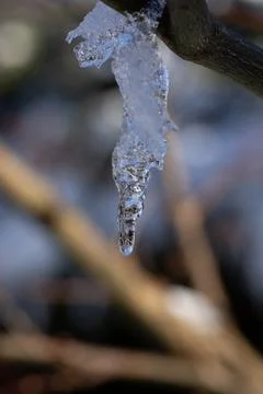 The ice cone will probably survive the night Stock Photos