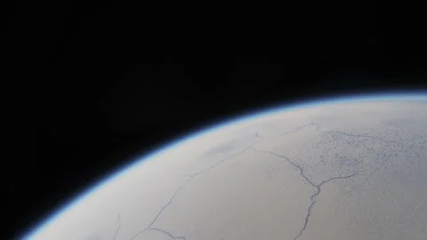 Ice covered exoplanet in another solar system. Stock Footage 167523948