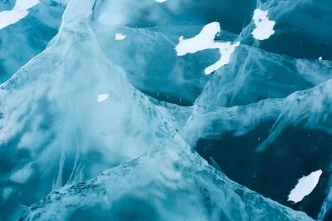 Ice Cracks Texture. Stock Photos