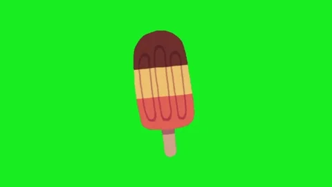 Ice cream animation on green screen 動画素材 332992871