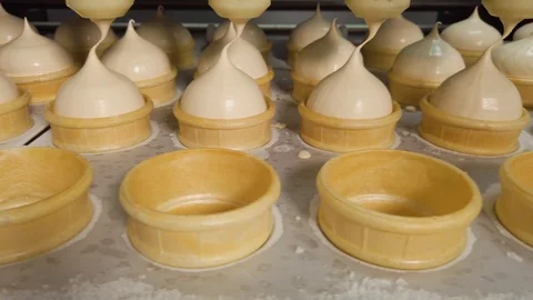 Ice Cream Automatic Production Line Stock Footage 104210131
