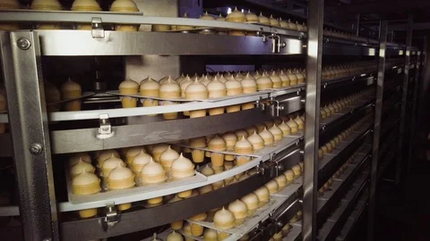 Ice Cream Automatic Production Line Stock Footage 104211412