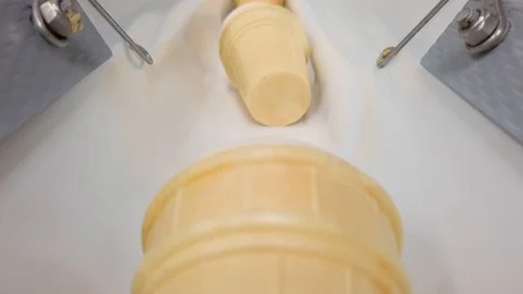 Ice Cream Automatic Production Line Stock Footage 104220950