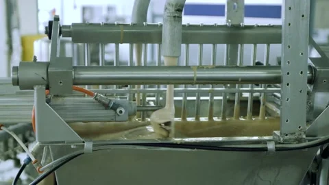 Ice cream automatic production line. Video stock 162497329