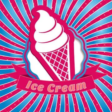 Ice cream background Illustration