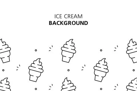 Ice cream background Stock Illustration