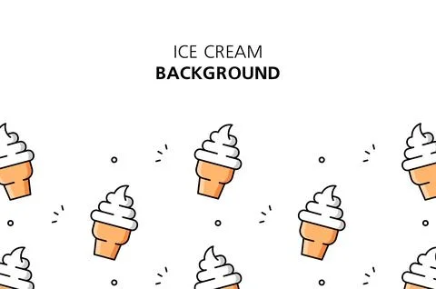 Ice cream background Stock Illustration