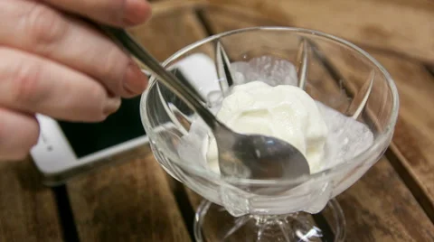 Ice cream ball Stock Footage 44550092