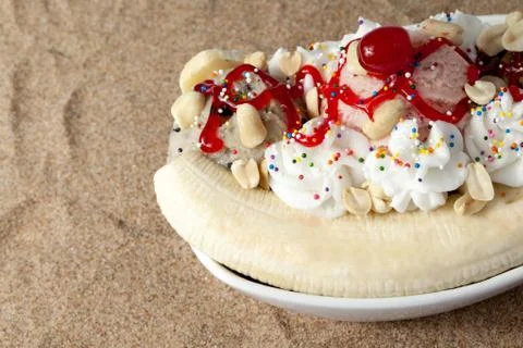 Ice cream based dessert Stock Photos