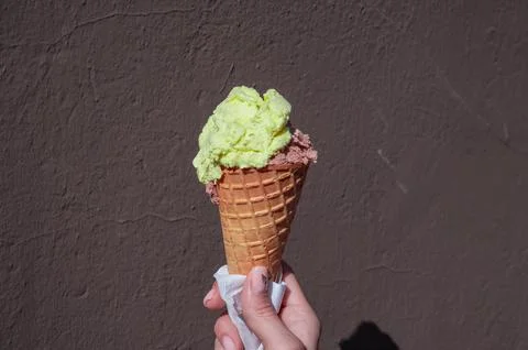 Ice cream big Stock Photos