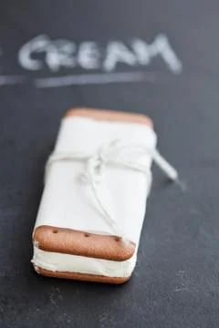Ice cream biscuits Foto stock