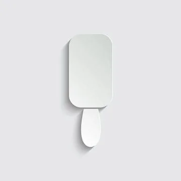Ice cream -  black vector icon, symbol of ice cream Stock Illustration